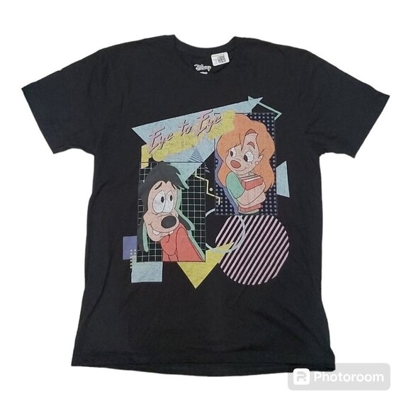 Disney Other - Disney's Retro Max Goof Troop "Eye to Eye" Graphic T-Shirt-100% Cotton, Black, M